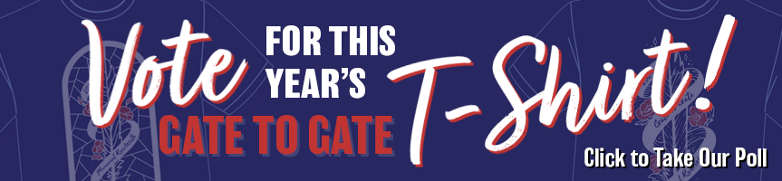 Voter for this year's Gate To Gate T-shirt!